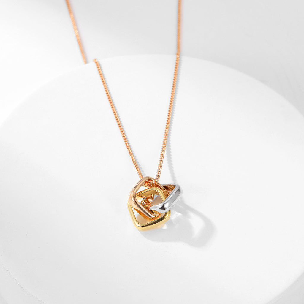 [AuraEcho]TRINITY CUSHION NECKLACE COLLECTION