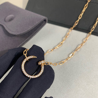 [AuraEcho]JUSTE NECKLACE FULL DIAMONDS