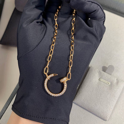 [AuraEcho]JUSTE NECKLACE FULL DIAMONDS