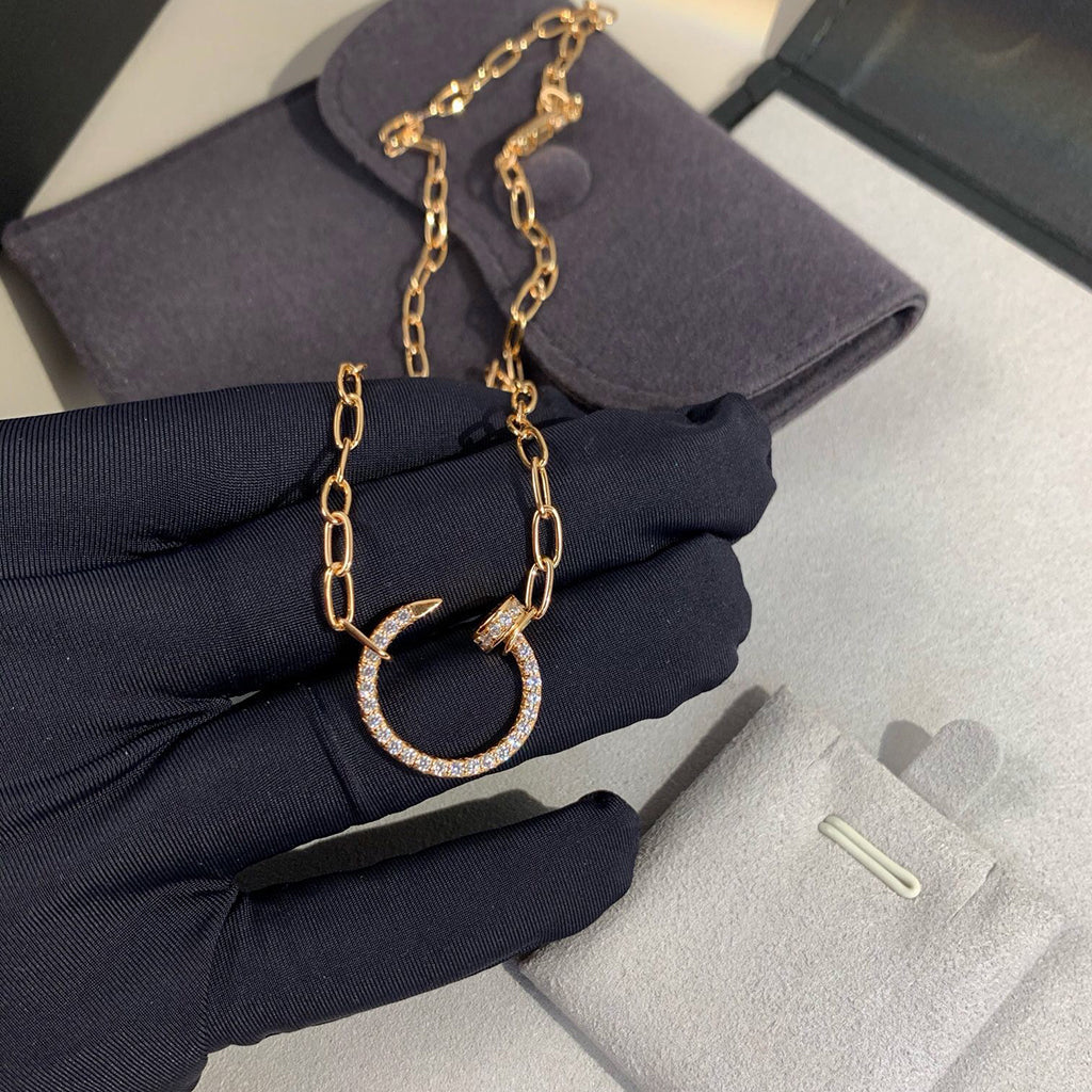[AuraEcho]JUSTE NECKLACE FULL DIAMONDS