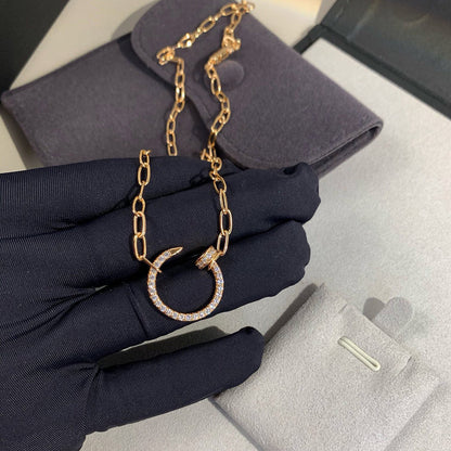 [AuraEcho]JUSTE NECKLACE FULL DIAMONDS