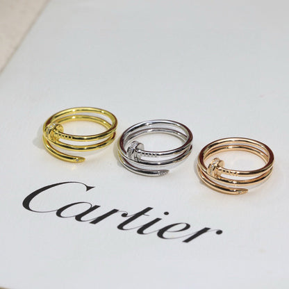 [AuraEcho]JUSTE RING 4.8MM HALF DIAMOND