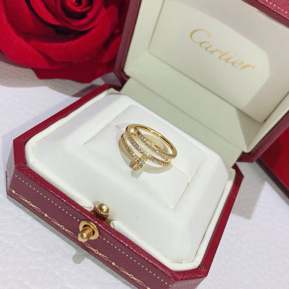 [AuraEcho]JUSTE RING 4.8MM FULL DIAMOND