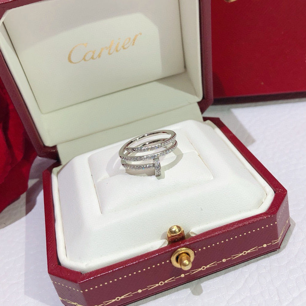 [AuraEcho]JUSTE RING 4.8MM FULL DIAMOND