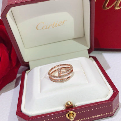 [AuraEcho]JUSTE RING 4.8MM FULL DIAMOND