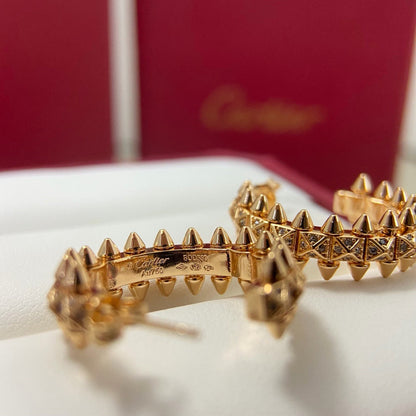 [AuraEcho]CLASH 6.4MM FULL DIAMOND SMALL EARRINGS