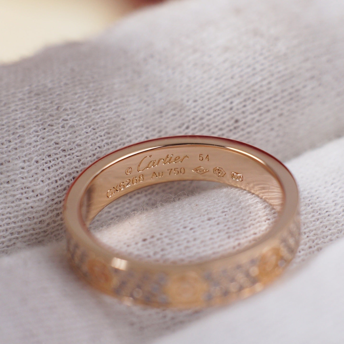 [AuraEcho]LOVE RING 4.0MM DIAMOND PAVED