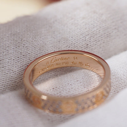 [AuraEcho]LOVE RING 4.0MM DIAMOND PAVED