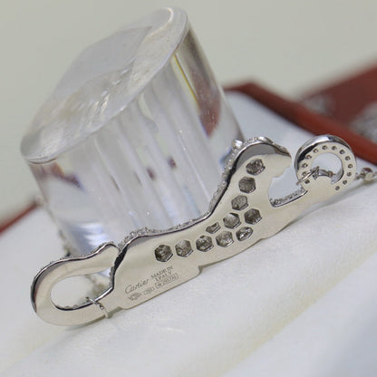 [AuraEcho]PANTHERE PAVED DIAMOND NECKLACE