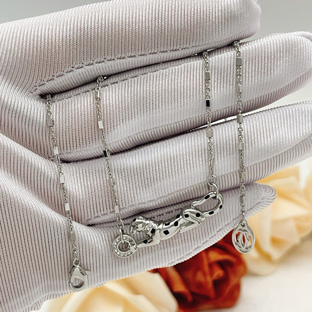 [AuraEcho]PANTHERE FULL DIAMOND NECKLACE