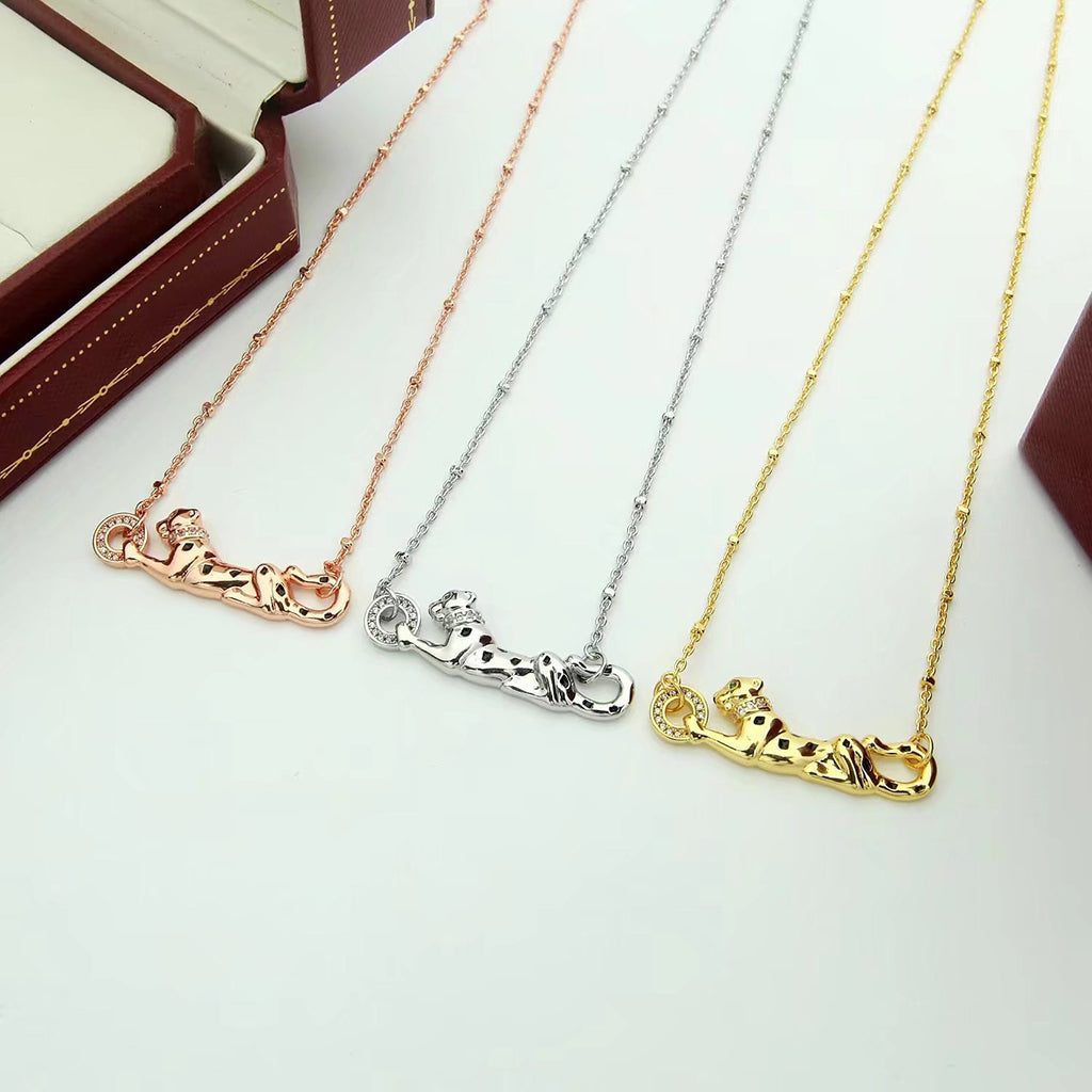 [AuraEcho]PANTHERE FULL DIAMOND NECKLACE