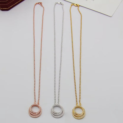 [AuraEcho]ETINCELLE  FULL DIAMOND NECKLACE