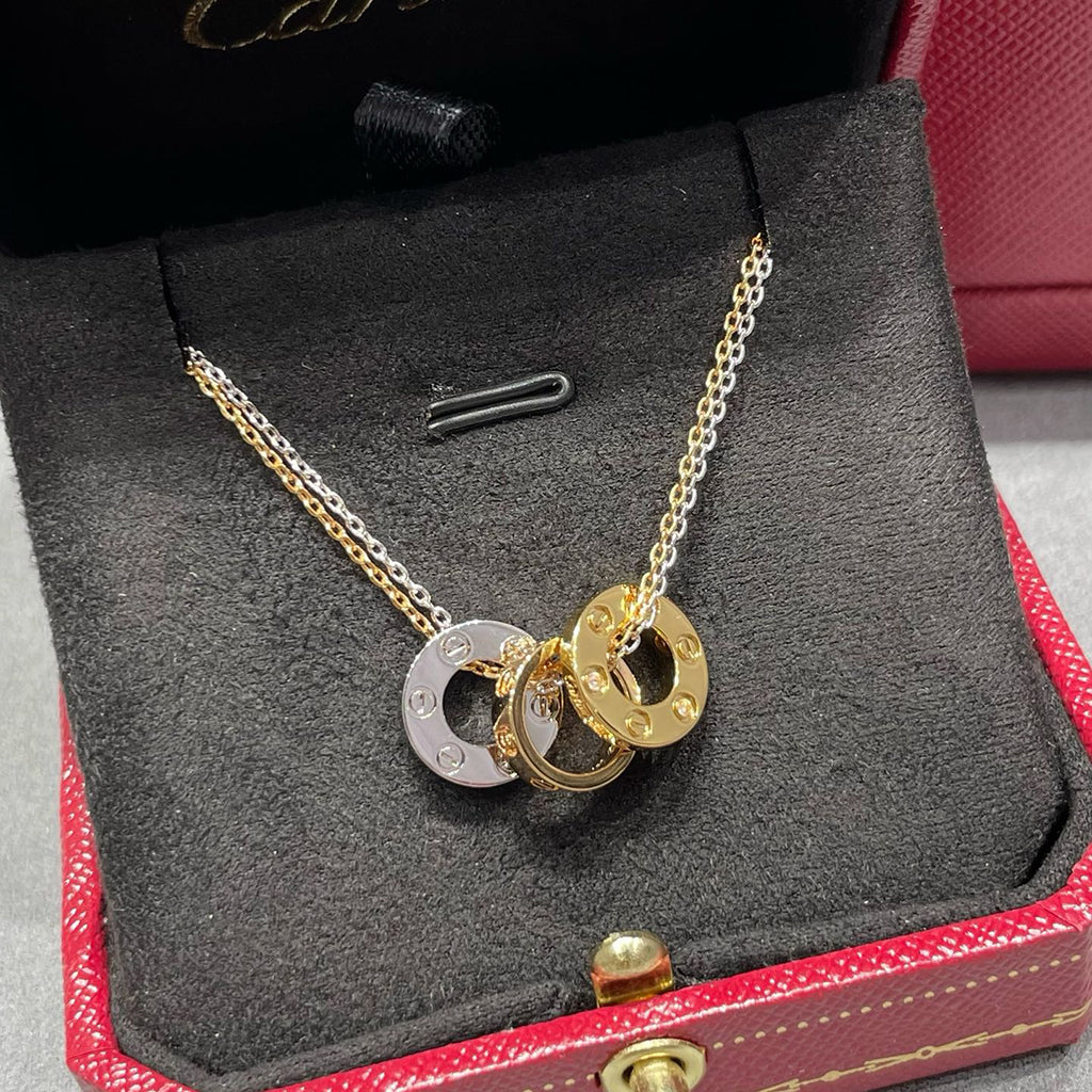 [AuraEcho]LOVE 6 DIAMOND PENDANT NECKLACE