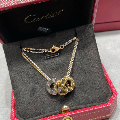 [AuraEcho]LOVE 6 DIAMOND PENDANT NECKLACE