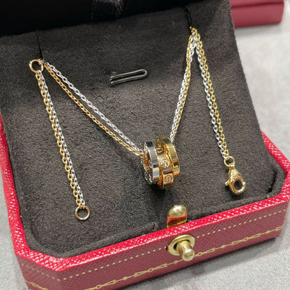 [AuraEcho]LOVE 6 DIAMOND PENDANT NECKLACE
