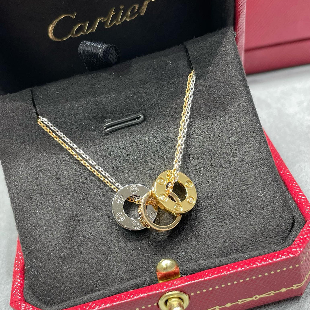 [AuraEcho]LOVE 6 DIAMOND PENDANT NECKLACE