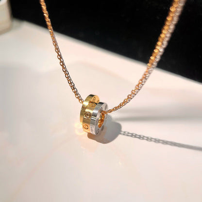 [AuraEcho]LOVE 6 DIAMOND PENDANT NECKLACE