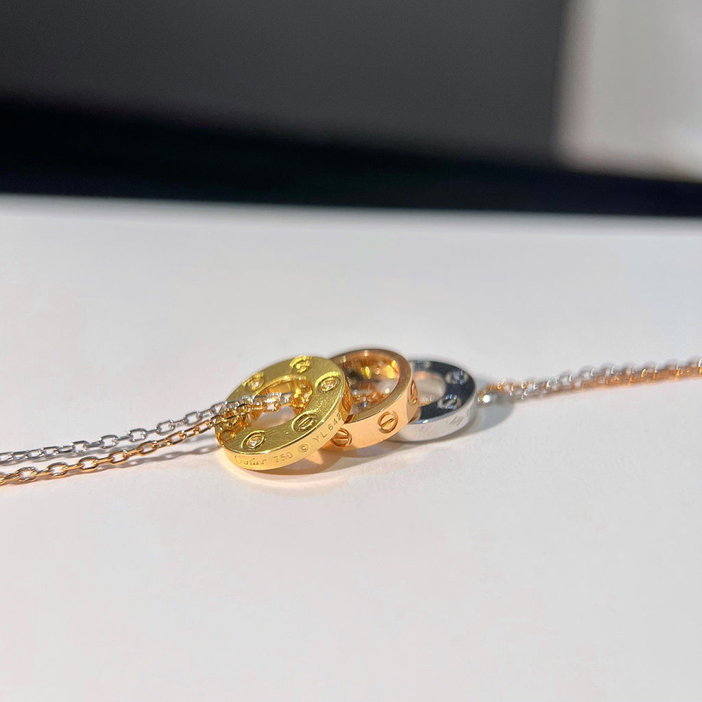 [AuraEcho]LOVE 6 DIAMOND PENDANT NECKLACE