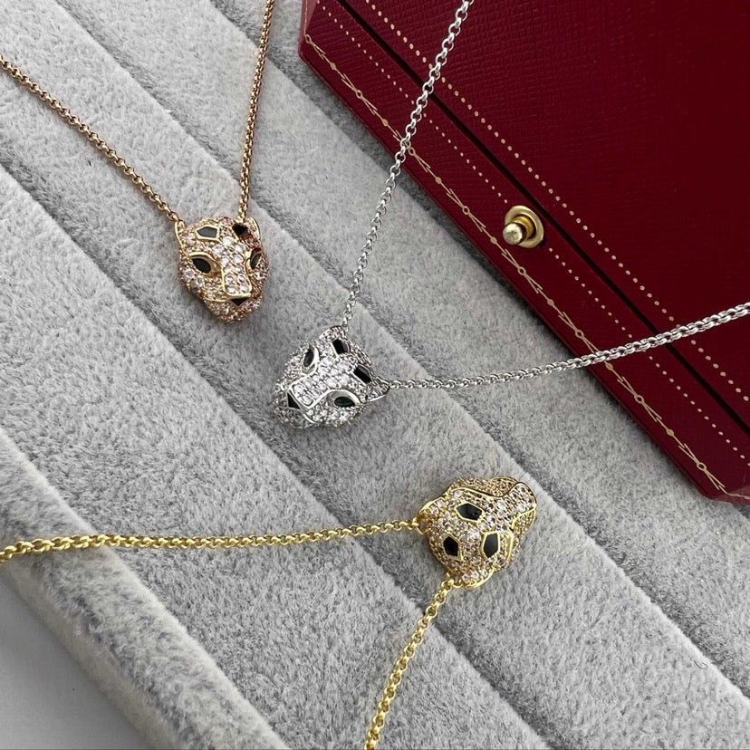 [AuraEcho]PANTHERE FULL DIAMOND NECKLACE