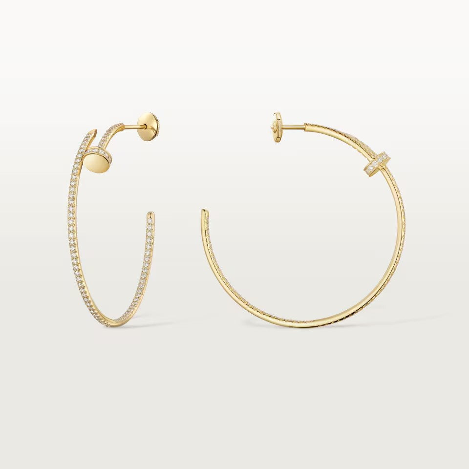 [AuraEcho]JUSTE FULL DIAMOND LARGE EARRINGS