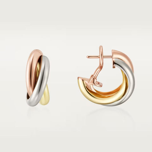 [AuraEcho]TRINITY ON DIAMOND CLASSIC EARRINGS