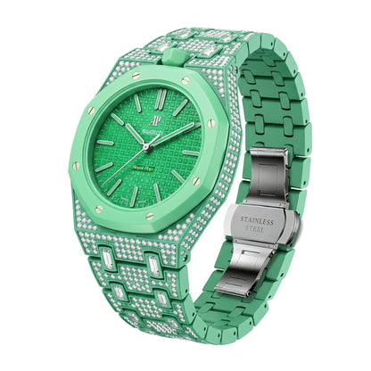 Royal Oak Pop Exclusive Bioceramic Case & Bioceramic Strap Full Diamond
