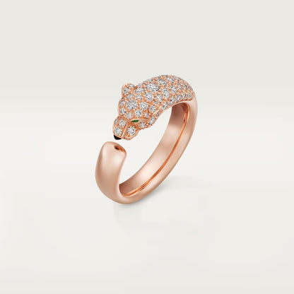 [AuraEcho]PANTHERE HALF DIAMOND SMALL RING