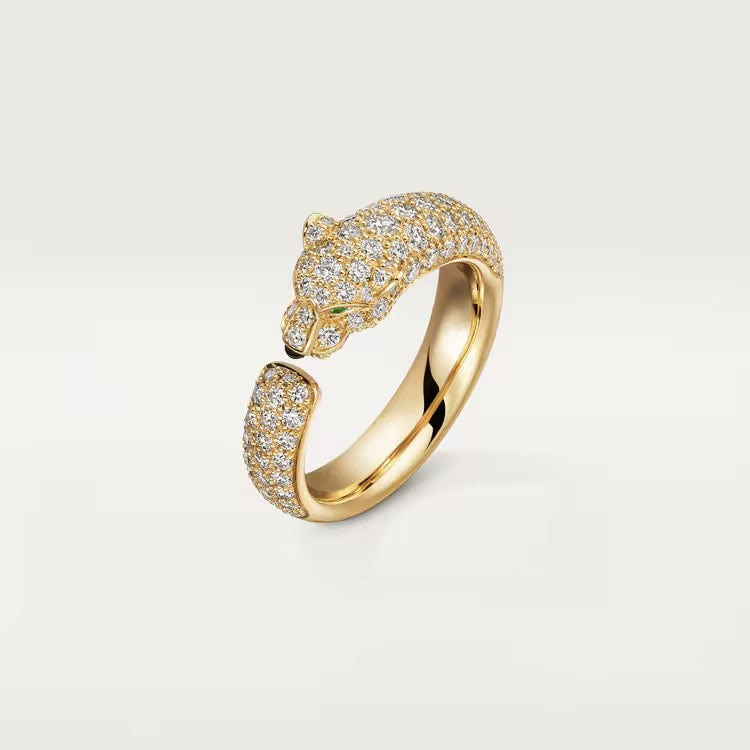 [AuraEcho]PANTHERE FULL DIAMOND SMALL RING