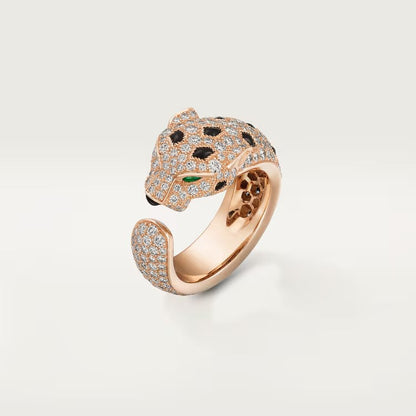 [AuraEcho]PANTHERE SPOTTED FULL DIAMOND MEDIUM RING