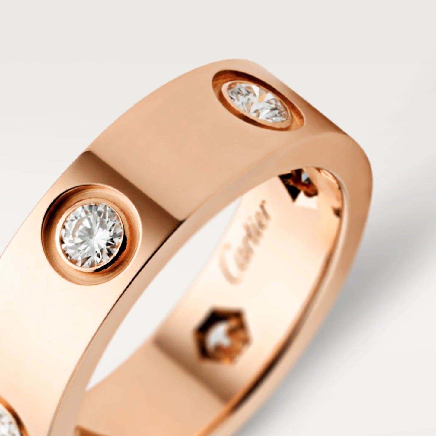 [AuraEcho]LOVE 5.5MM 6 DIAMOND RING