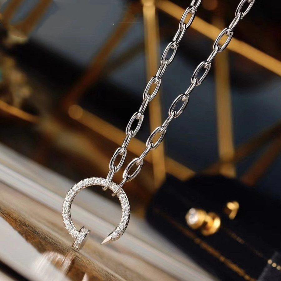 [AuraEcho]JUSTE NECKLACE FULL DIAMONDS