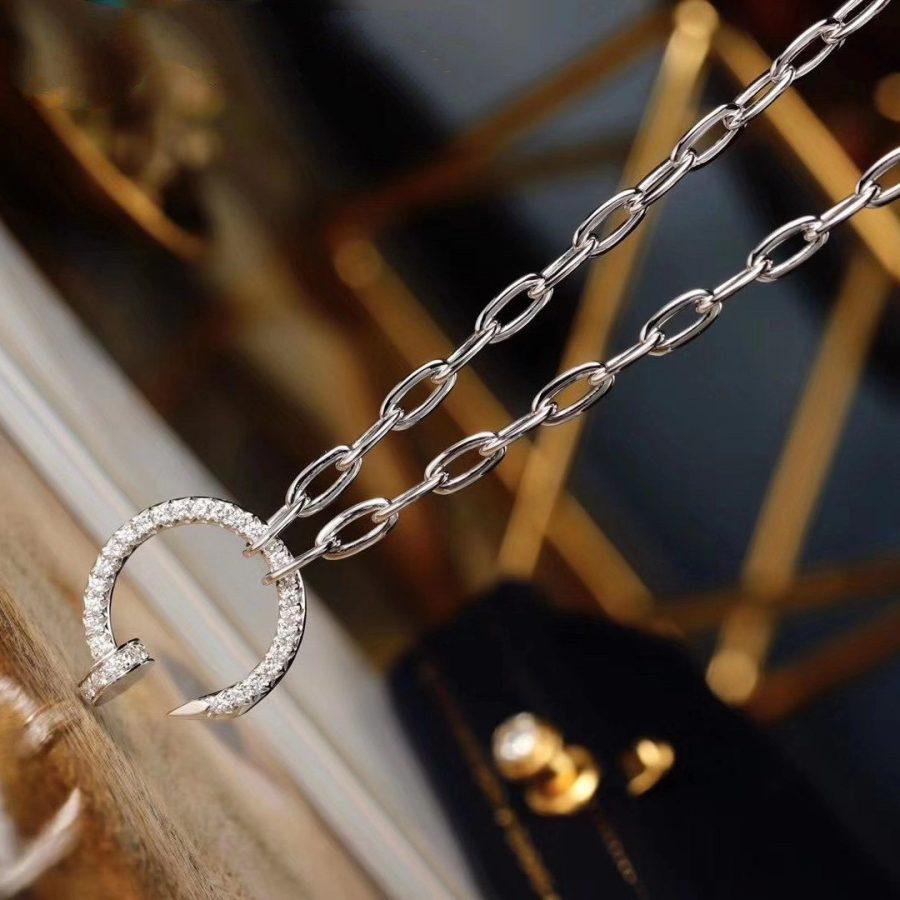 [AuraEcho]JUSTE NECKLACE FULL DIAMONDS