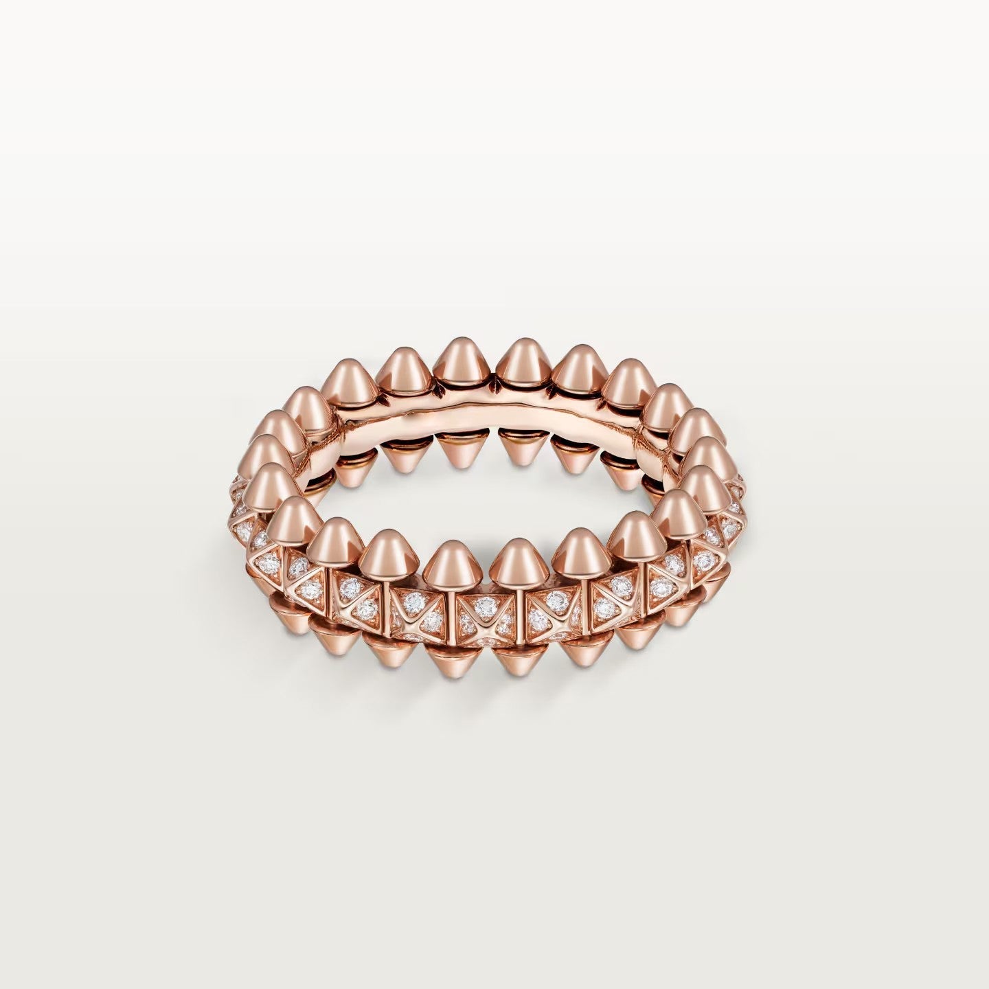 [AuraEcho]CLASH 6.4MM SMALL FULL DIAMOND RING