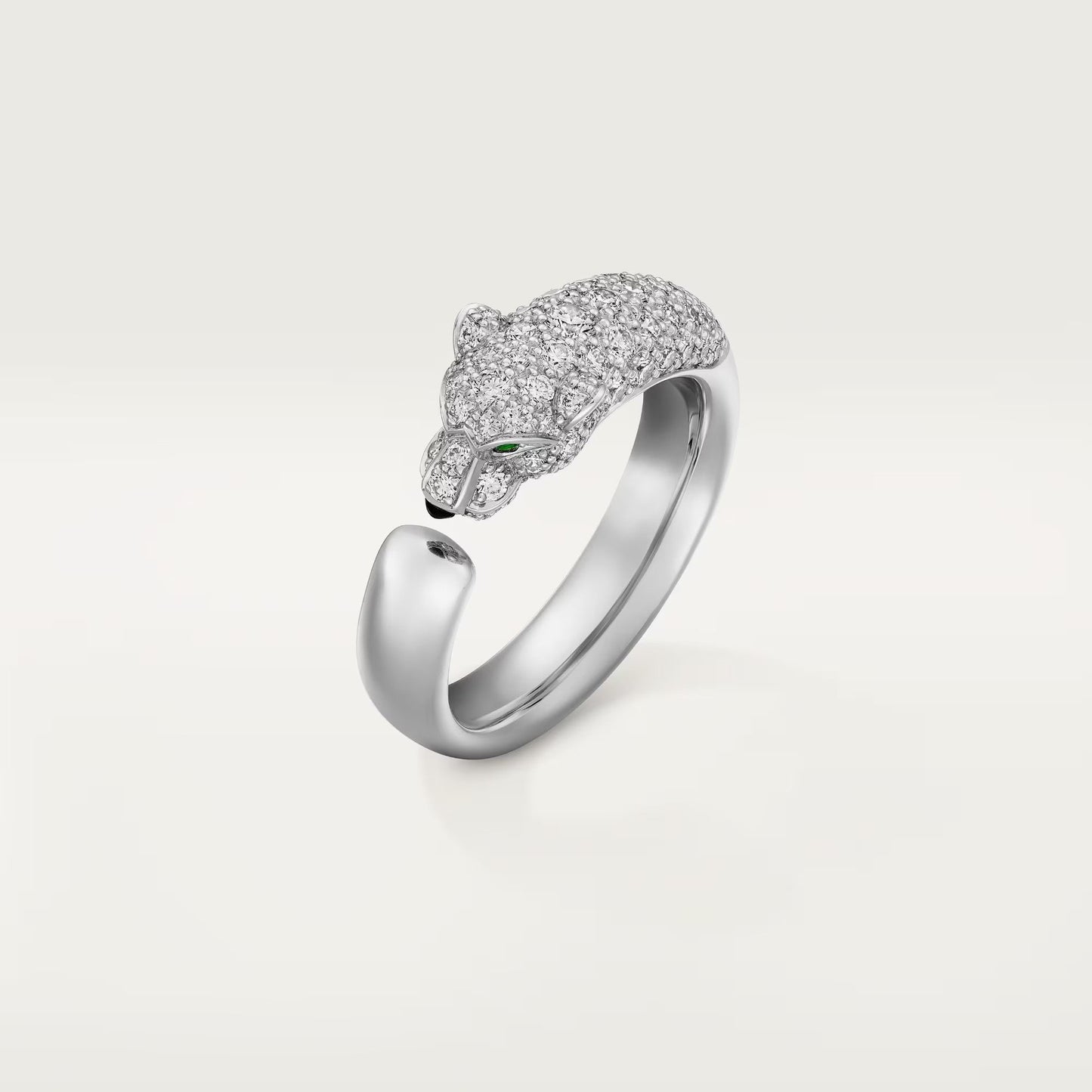 [AuraEcho]PANTHERE HALF DIAMOND SMALL RING