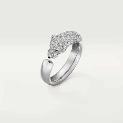 [AuraEcho]PANTHERE HALF DIAMOND SMALL RING