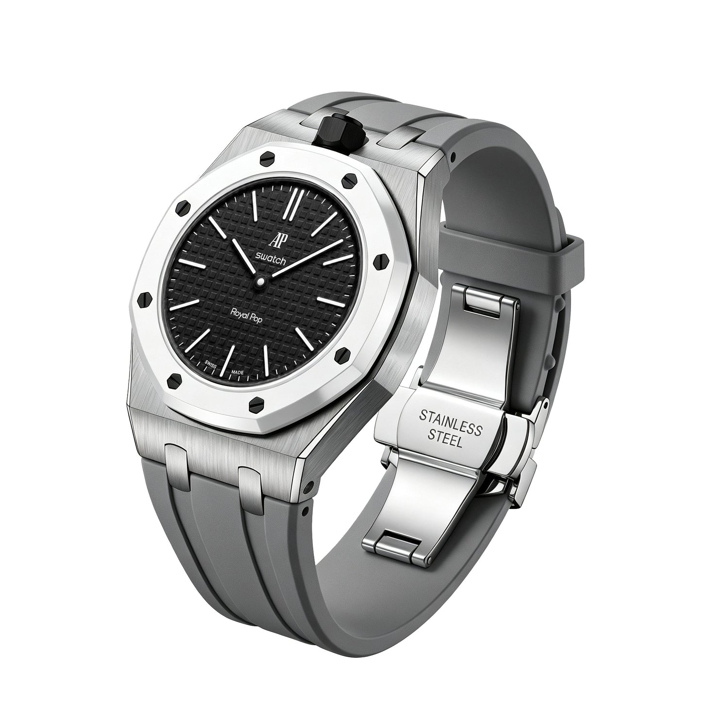 Royal Oak Pop Exclusive Steel Case & Silicone Strap With Cradle