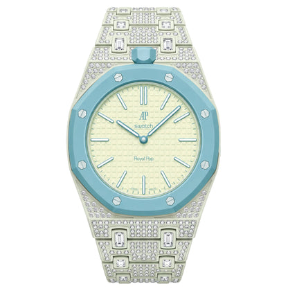 Royal Oak Pop Exclusive Bioceramic Case & Bioceramic Strap Full Diamond