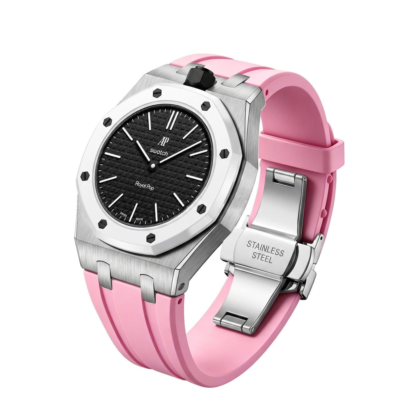 Royal Oak Pop Exclusive Steel Case & Silicone Strap With Cradle