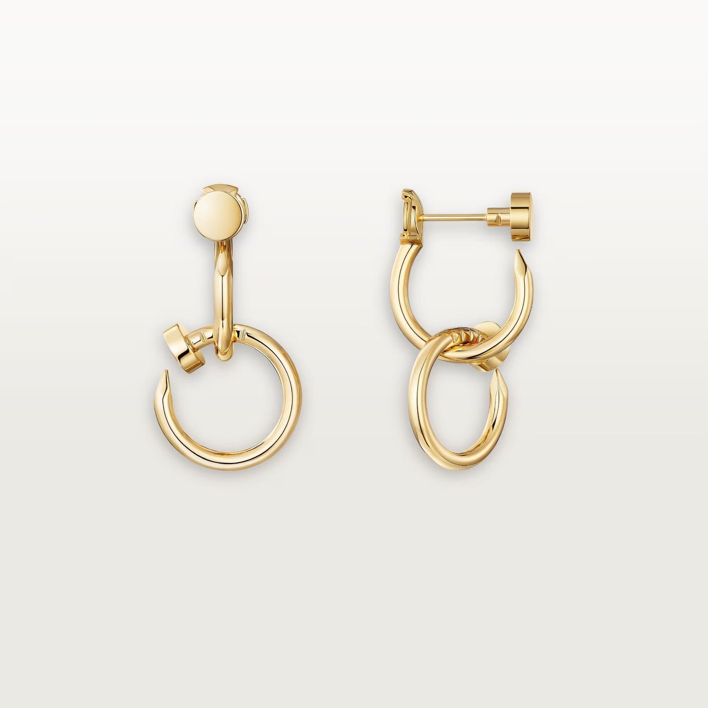 [AuraEcho]JUSTE NO DIAMOND DOUBLE EARRINGS