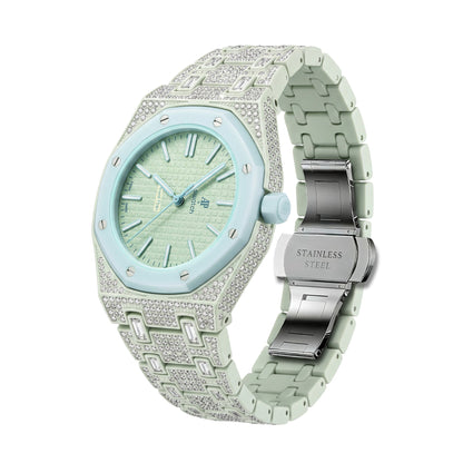 Royal Oak Pop Exclusive Bioceramic Case & Bioceramic Strap Full Diamond