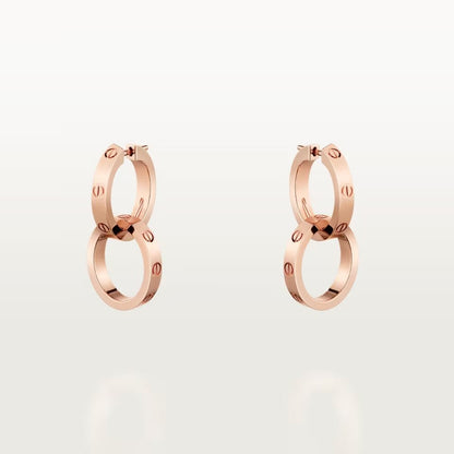 [AuraEcho]LOVE 3.3MM DANGLE EARRINGS