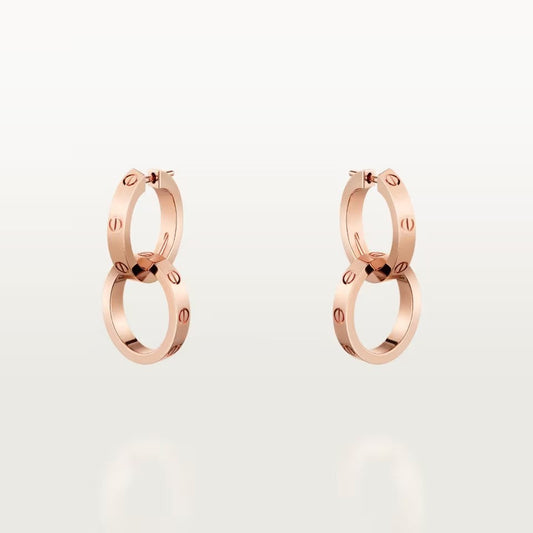 [AuraEcho]LOVE 3.3MM DANGLE EARRINGS
