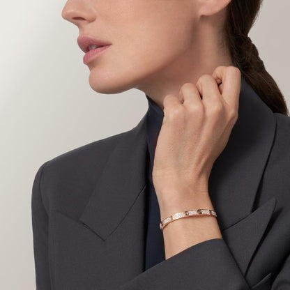 [AuraEcho]LOVE BRACELET 4.8MM DIAMOND-PAVED