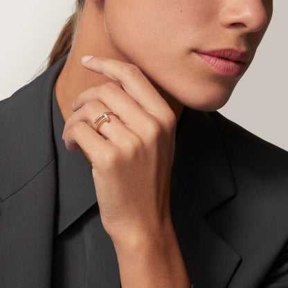 [AuraEcho]JUSTE 1.8MM HALF DIAMOND RING