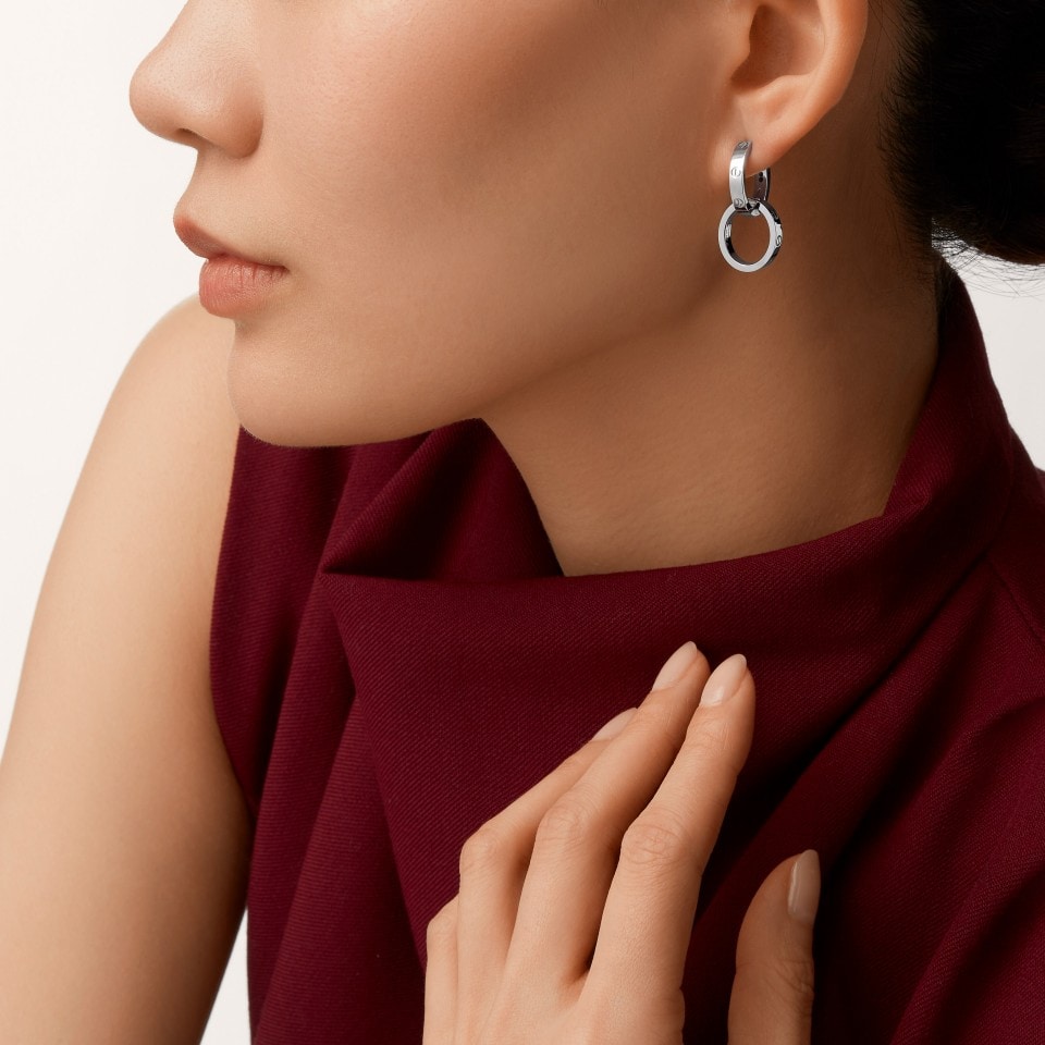 [AuraEcho]LOVE 3.3MM DANGLE EARRINGS